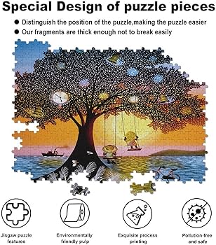 Amazon | 藤城清治 夕日のぶらんこ ジグソーパズル 誕生日